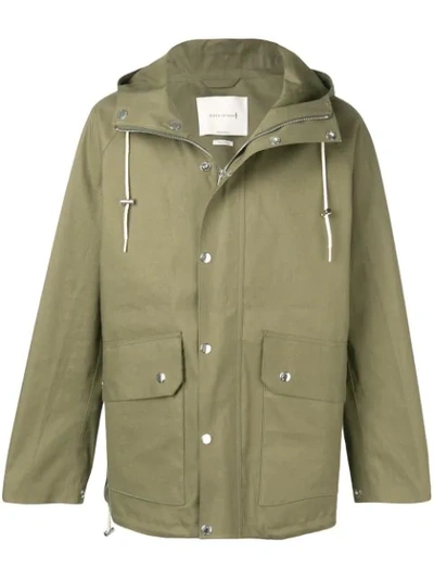 Shop Mackintosh Khaki Bonded Cotton Oversized Field Parka Gr-124 In Green