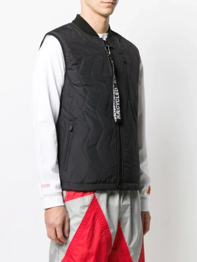 Shop Raeburn Quilted Gilet In Black