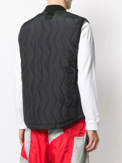 Shop Raeburn Quilted Gilet In Black