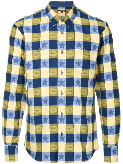 Shop Guild Prime Star Check Shirt In Yellow