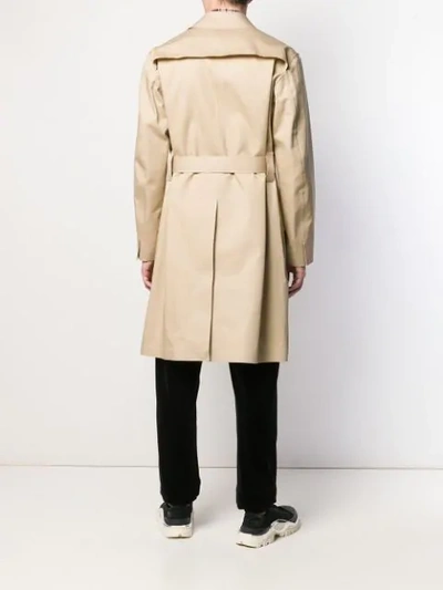Shop Golden Goose Single-breasted Trench Coat In Neutrals