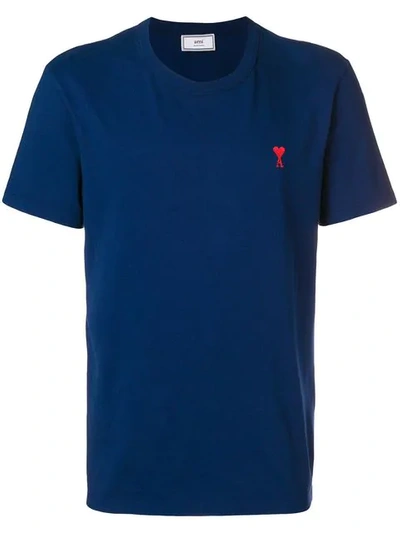 Shop Ami Alexandre Mattiussi Ami De Coeur T-shirt In Blue
