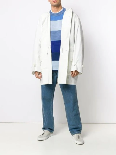 Shop Jacquemus Hooded Parka In 01110 Off White