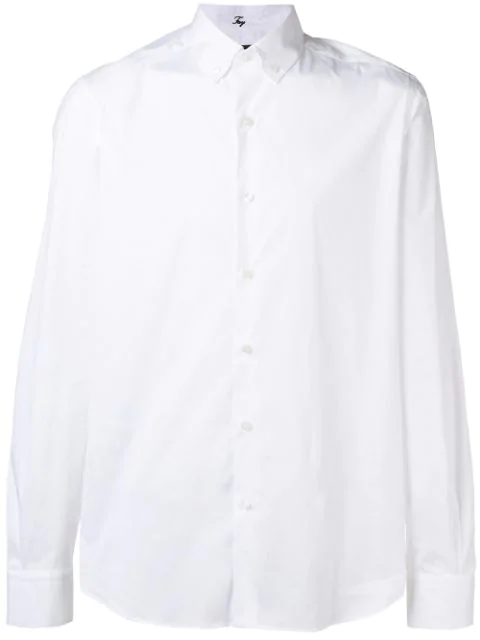Fay Button Down Shirt In White | ModeSens