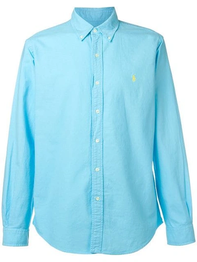 Shop Polo Ralph Lauren Hemd Mit Logo In Blue