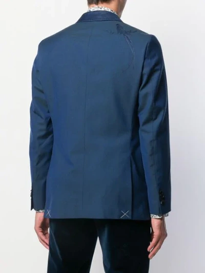Shop Etro Jacket With Embroidery In Blue
