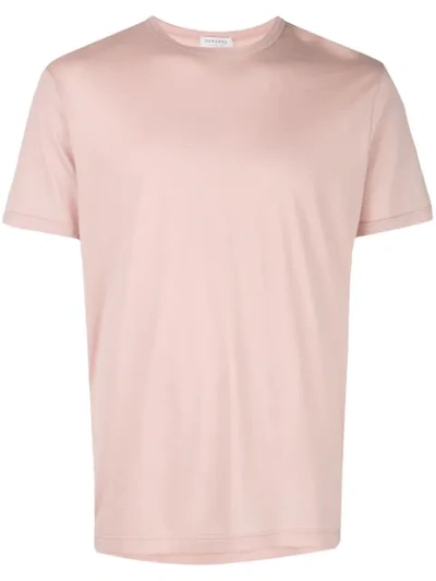 Shop Sunspel Plain T-shirt In Pink