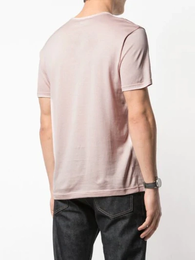 Shop Sunspel Plain T-shirt In Pink
