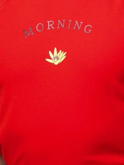 Shop Angus Chiang Morning & Flower T-shirt In Red