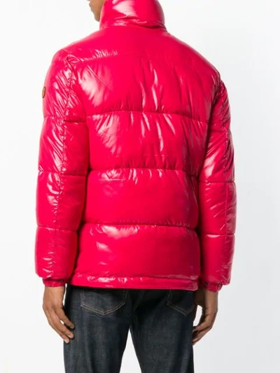 Shop Save The Duck Padded Bomber Jacket In Red