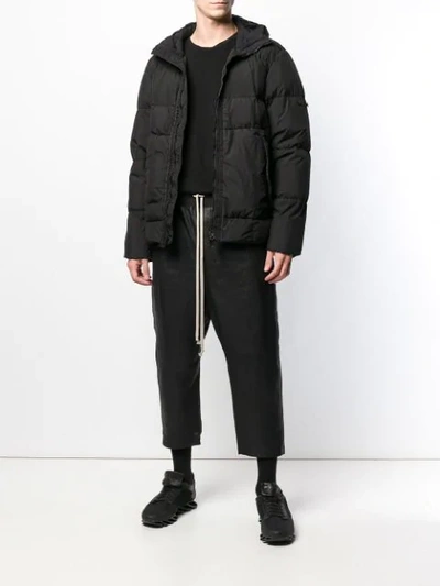 RICK OWENS CROPPED TROUSERS - 黑色