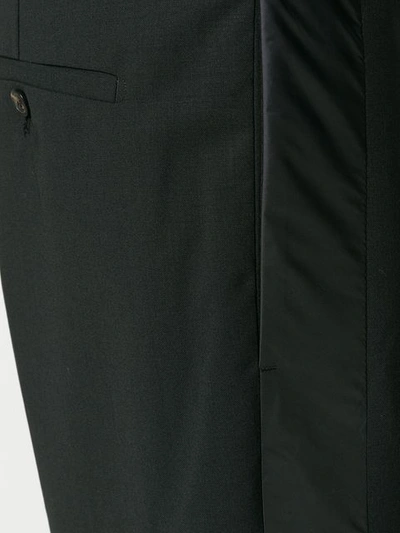 Shop Rick Owens Taped Drop Crotch Tailored Trousers In Black