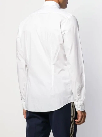 Shop Fendi Long-sleeve Buttoned Shirt In White