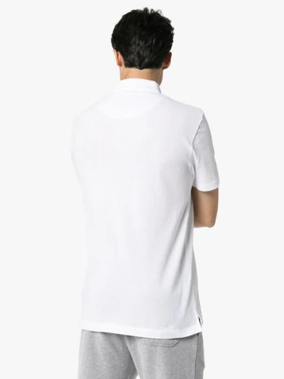 Shop Sunspel Riviera Polo Shirt In White