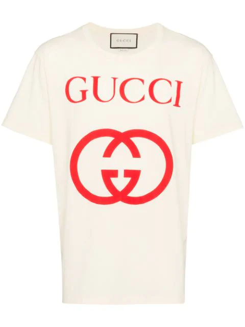 gucci red and white shirt