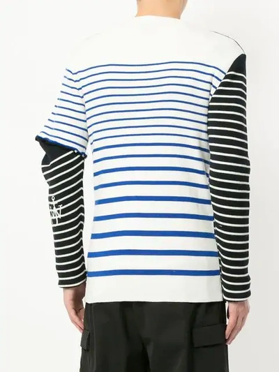 Shop Jw Anderson Knit Mix Jumper In Black