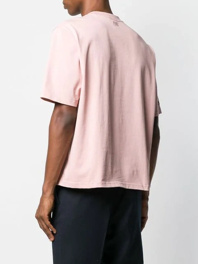 Shop Ami Alexandre Mattiussi Crew Neck T-shirt In Pink