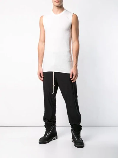 Shop Rick Owens Fitted Tank Top In White