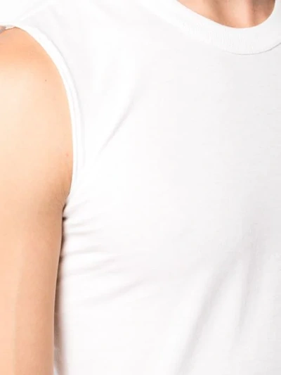 Shop Rick Owens Fitted Tank Top In White