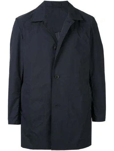 Shop Kent & Curwen Packable Mac Coat In Blue