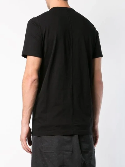 Shop Rick Owens Crew Neck T-shirt In Black