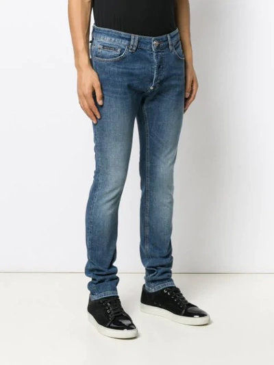 PHILIPP PLEIN SUPER STRAIGHT CUT ORIGINAL JEANS - 蓝色