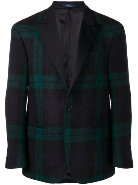 ralph lauren tartan blazer