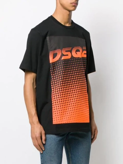 Shop Dsquared2 Dsq2 Print T-shirt In Black
