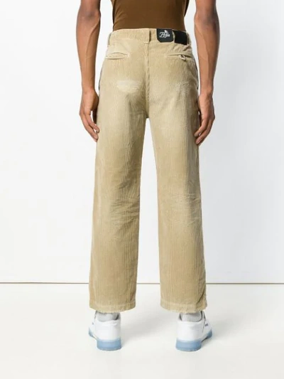 Shop Prps Straight-leg Trousers - Neutrals