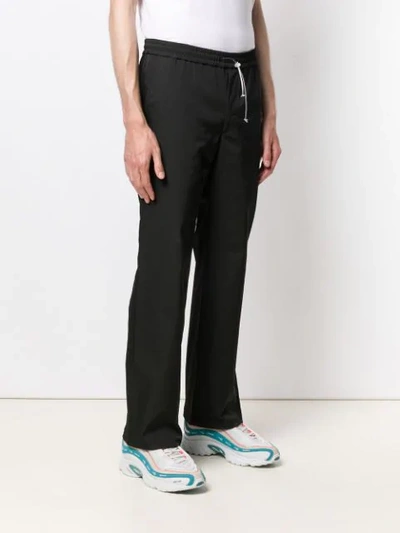 Shop Wwwm Drawstring Trousers In Black