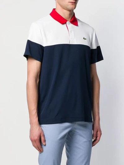 Lacoste Colour Block Polo Shirt In White | ModeSens