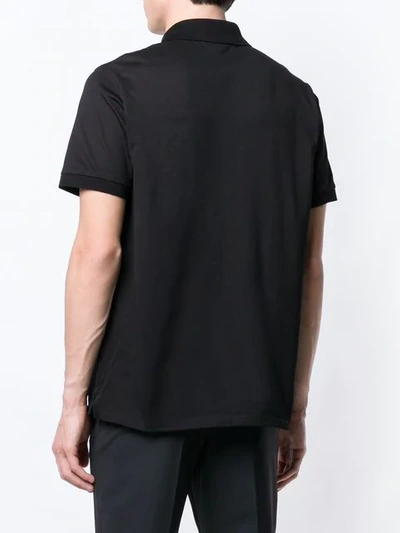 Shop Neil Barrett Thunderbolt Polo Shirt In Black