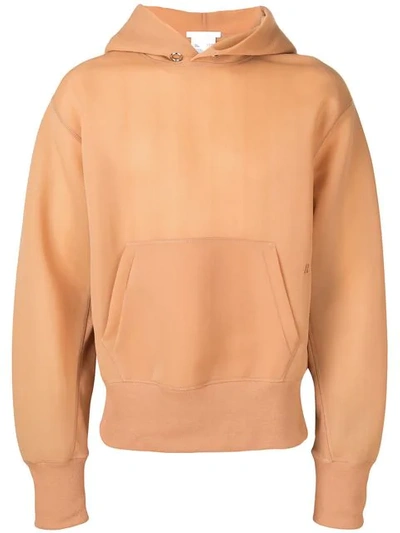 Shop Helmut Lang Minimal Hoodie - Neutrals