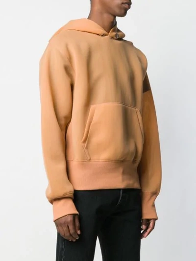 Shop Helmut Lang Minimal Hoodie - Neutrals