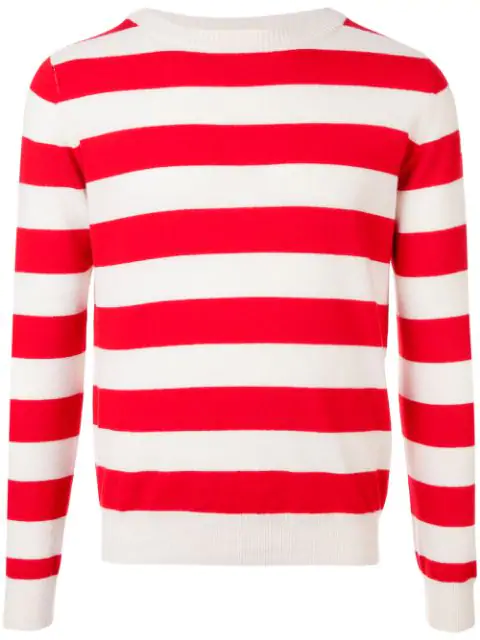 red white striped sweater