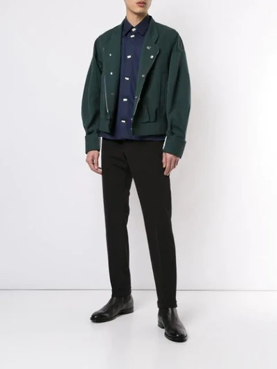 Shop Namacheko Bomberjacke Mit Geometrischen Patches In Green