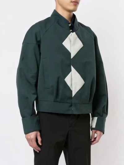 Shop Namacheko Bomberjacke Mit Geometrischen Patches In Green