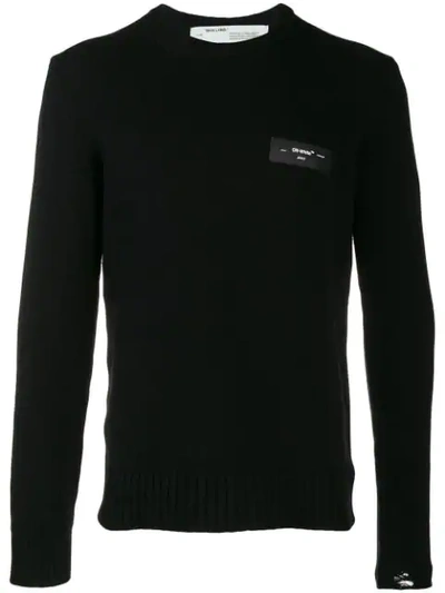 Shop Off-white Box Logo Sweater In Black