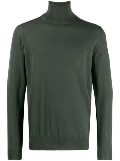 Shop Lanvin Roll Neck Sweater In Green