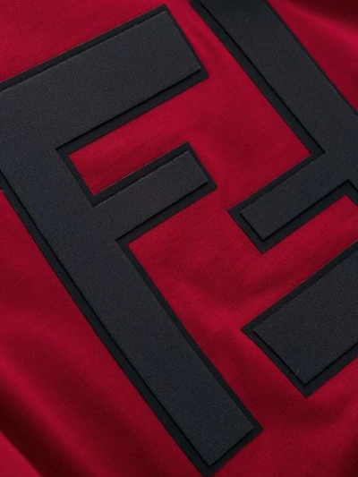 Shop Fendi Ff Logo T-shirt In Red