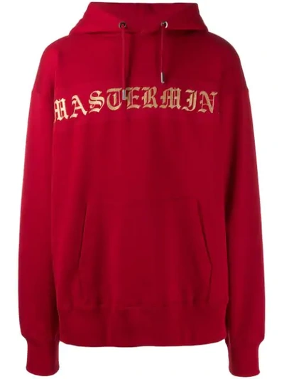 MASTERMIND WORLD LOGO PRINT HOODIE - 红色