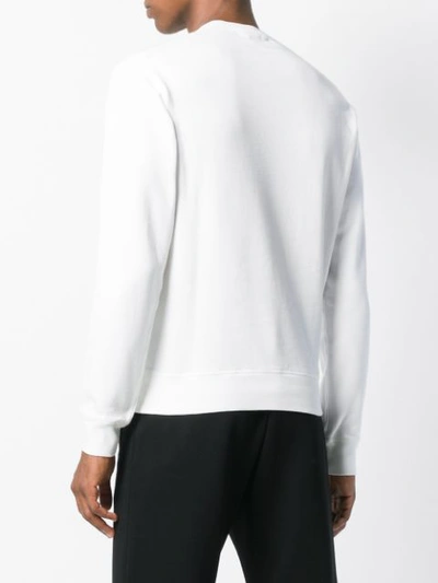 Shop Dsquared2 Dance Print Sweatshirt In White