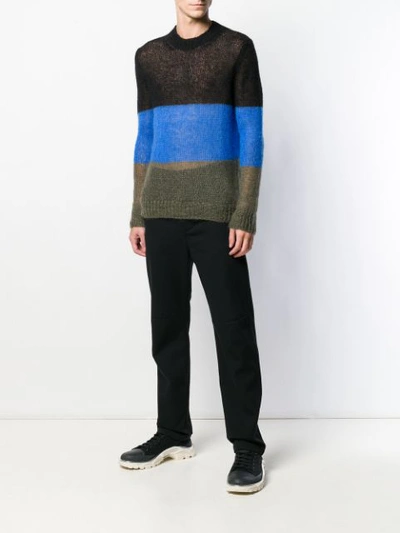 Walter Van Beirendonck Sheer Sweater In Black