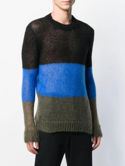 Walter Van Beirendonck Sheer Sweater In Black