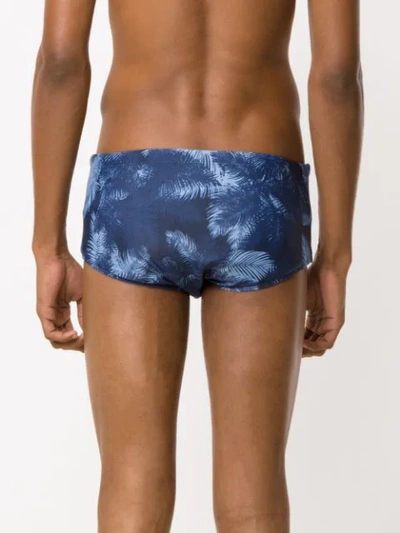 Shop Track & Field Printed Swimming Trunks In Blue