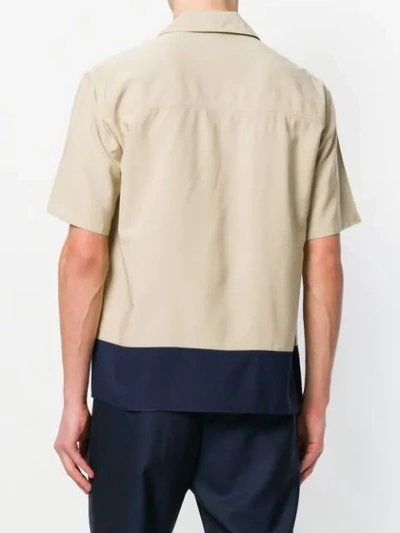 camp collar chest pockets short sleeves shirt