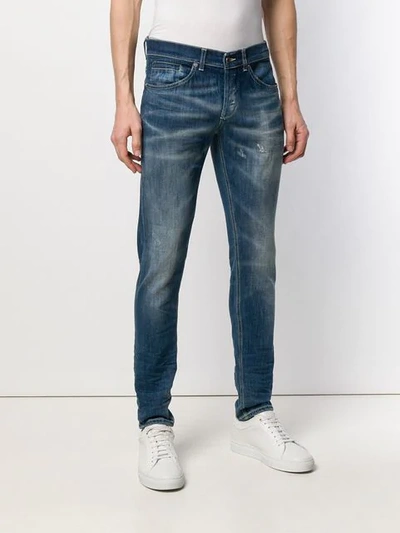 Shop Dondup Bootcut Mid Rise Jeans In Blue