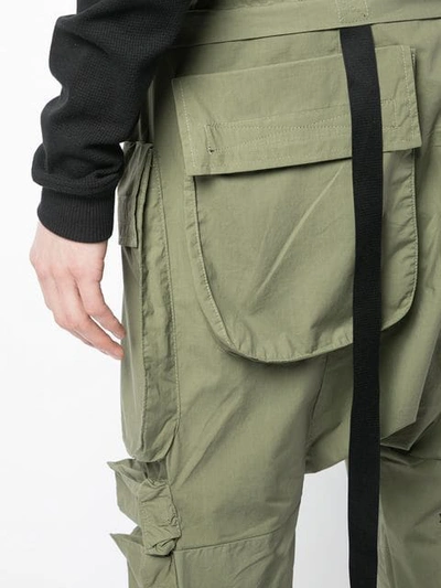 Shop Ben Taverniti Unravel Project Regular Cargo Trousers In Green