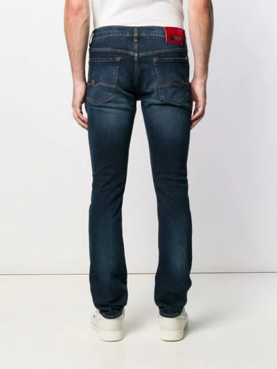 Shop 7 For All Mankind Slim Fit Denim Jeans In Blue