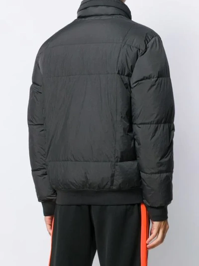 Shop Stone Island Crinkle Reps Padded Jacket In Grey